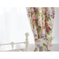 Country Dream Delphine Lined Curtains with Tiebacks